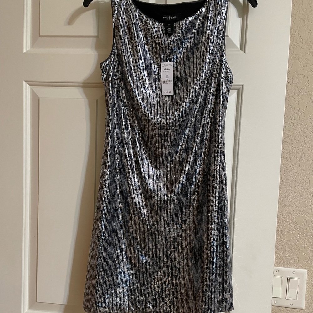 NWT White House Black Market Sequin Dress.